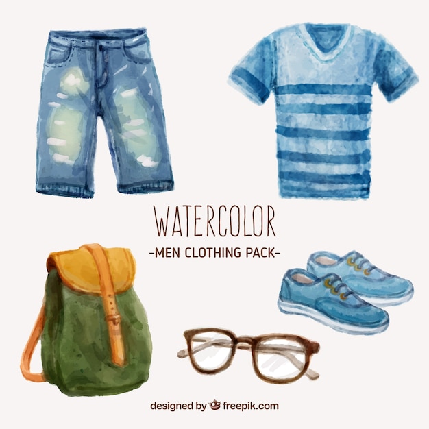 Aquarelle Vêtements Pour Hommes