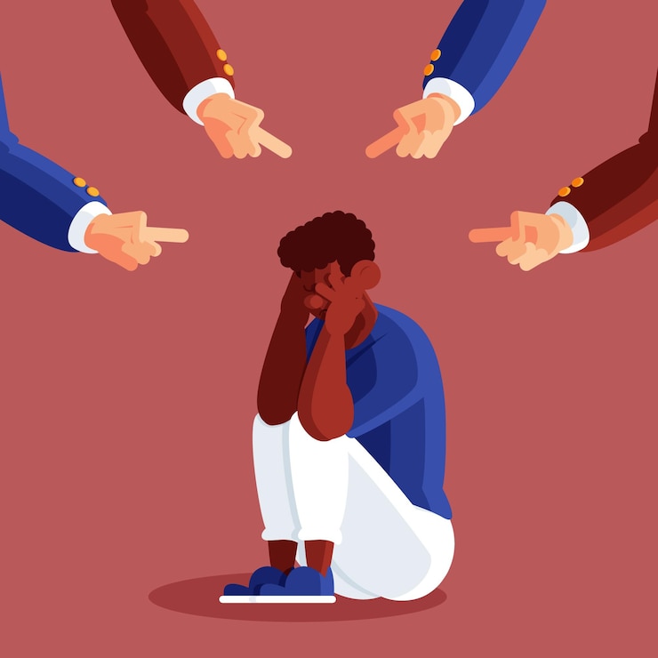 Vecteur gratuit arrêter le concept de racisme