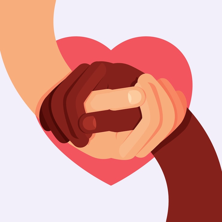 Vecteur gratuit arrêter le concept de racisme