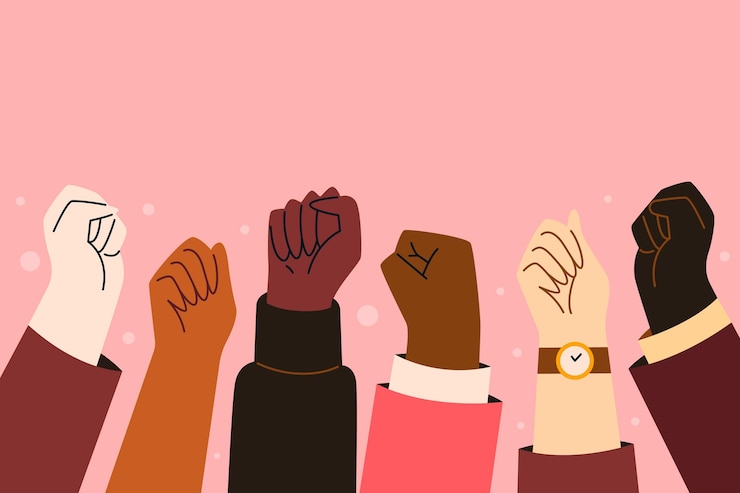 Vecteur gratuit arrêter le concept de racisme