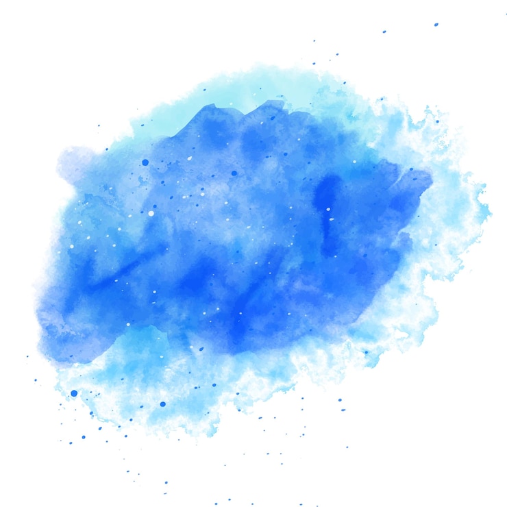 Vecteur gratuit arrière-plan abstrait avec une peinture d'aquarelle bleue