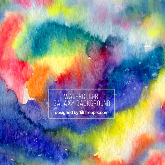 Arrière-plan d'aquarelle abstraite et colorée