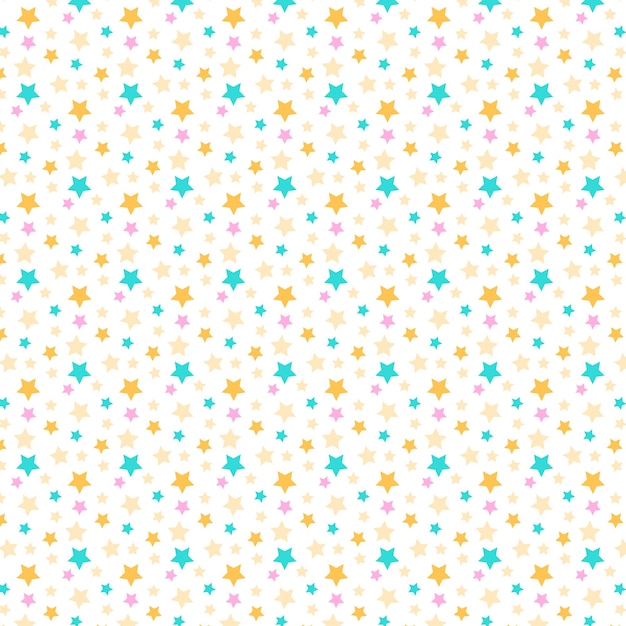 Vecteur gratuit arrière-plan assez homogène d'étoiles colorées sur un fond blanc