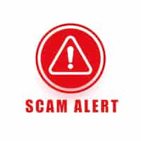 Vecteur gratuit arrière-plan d'avertissement d'alerte de fraude pour la sécurité de l'information