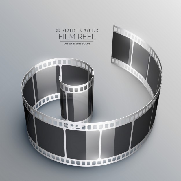 Arrière-plan Avec Bande De Film 3d