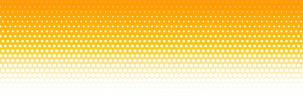 Arrière-plan de bannière motif demi-teinte orange et blanc