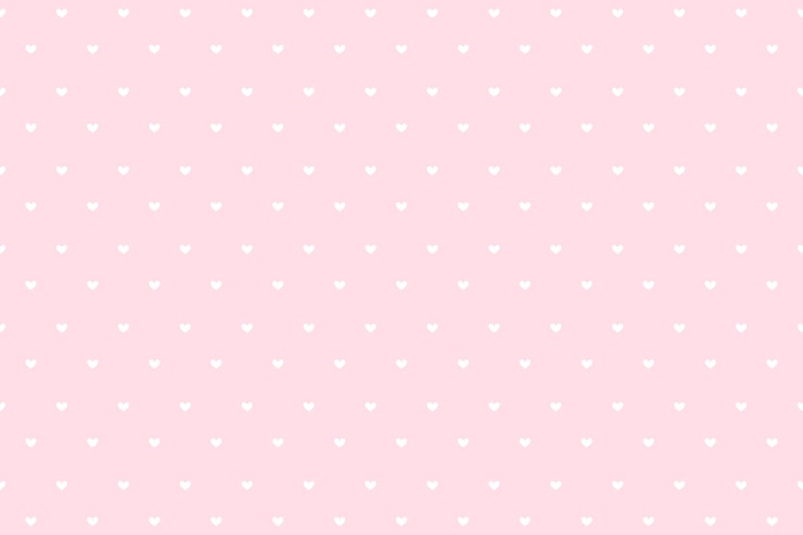 Vecteur gratuit arrière-plan coeurs blancs motif rose