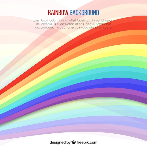 Vecteur gratuit arrière-plan coloré arc en ciel