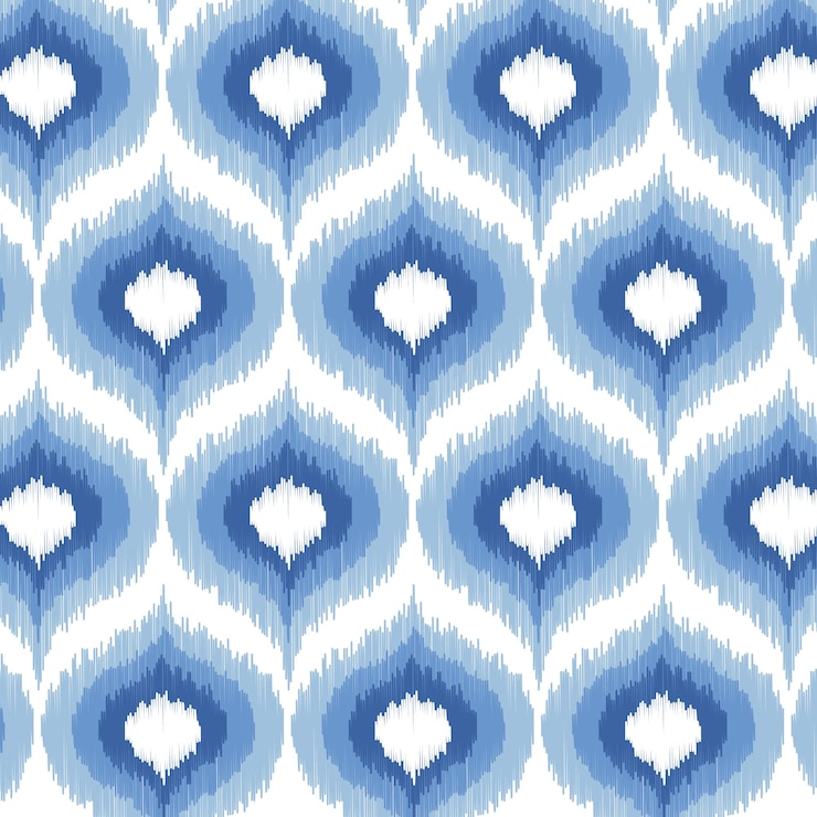 Vecteur gratuit arrière-plan de conception de modèle de style ikat 2003