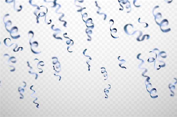 Vecteur gratuit arrière-plan de confetti réaliste
