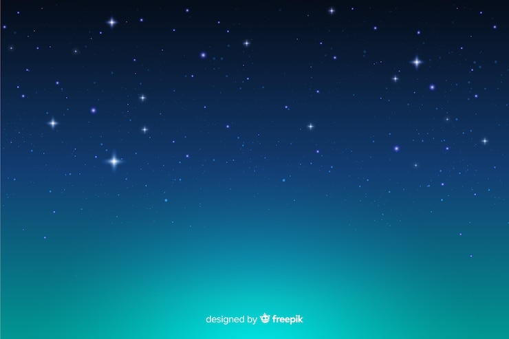 Vecteur gratuit arrière-plan décoratif de nuit étoilée en gradient