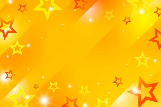 Arrière-plan d'étoile jaune en gradient