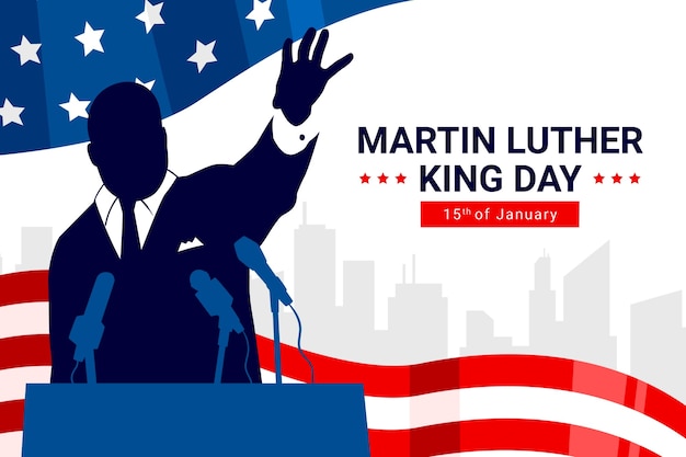 Vecteur gratuit arrière-plan de la fête de martin luther king