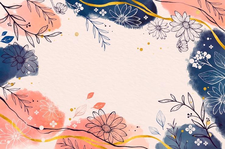 Vecteur gratuit arrière-plan floral abstrait à l'aquarelle