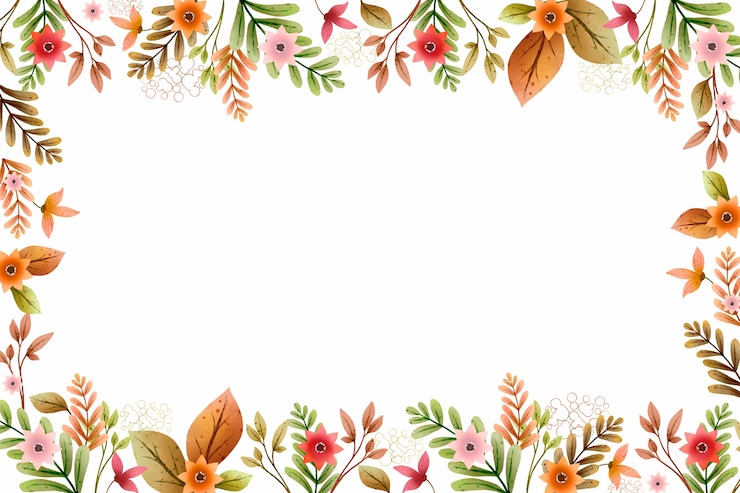 Vecteur gratuit arrière-plan floral à l'aquarelle avec un espace vide