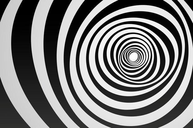 Arrière-plan à forme de cercle spirale plat