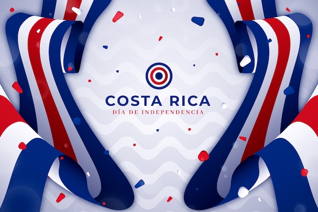 Arrière-plan En Gradient Pour La Célébration De L'indépendance Du Costa Rica