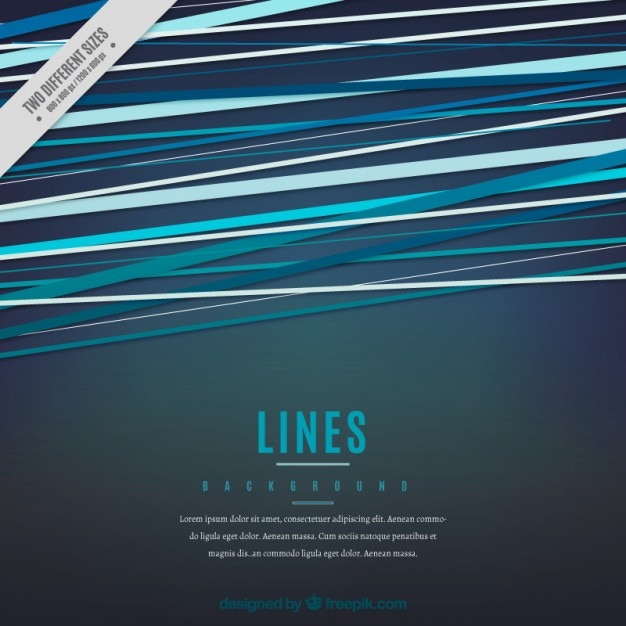 Vecteur gratuit arrière-plan avec des lignes bleues