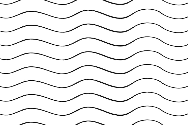 Vecteur gratuit arrière-plan avec des lignes de crayon ondulées