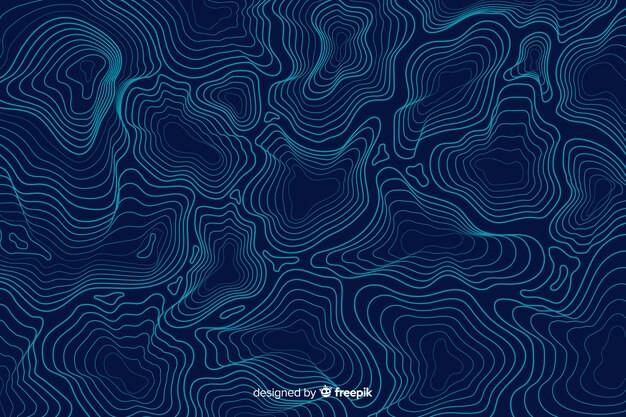 Arrière-plan de lignes topographiques