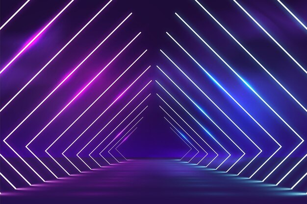 arrière-plan de lumières au néon abstraites