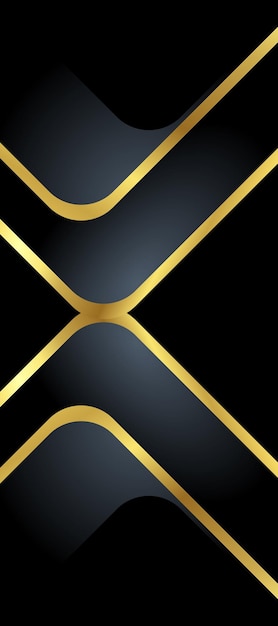Vecteur gratuit arrière-plan de luxe abstrait noir et or