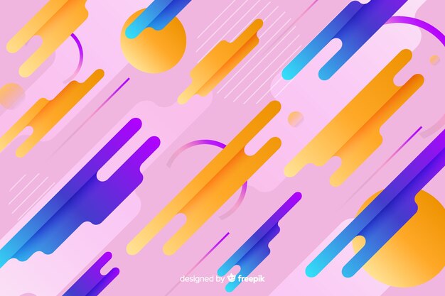 Arrière-plan moderne avec des formes dynamiques en gradient