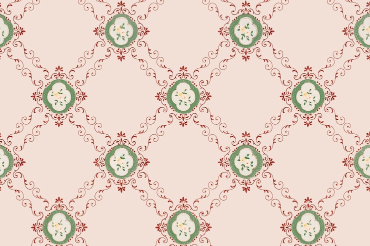 Vecteur gratuit arrière-plan à motif floral rose