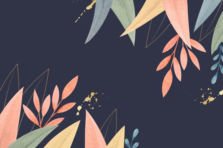 Vecteur gratuit arrière-plan naturel avec une feuille dorée