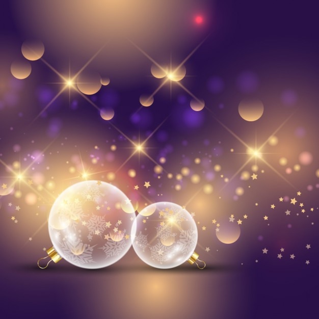 Arrière-plan de Noël en bokeh violet dans un style brillant