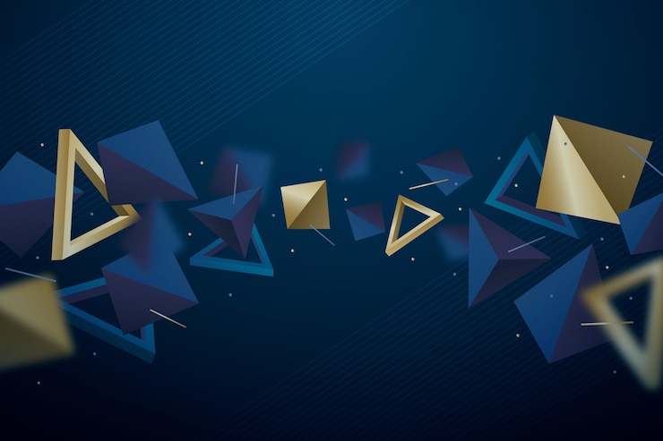 Vecteur gratuit arrière-plan polygonal réaliste