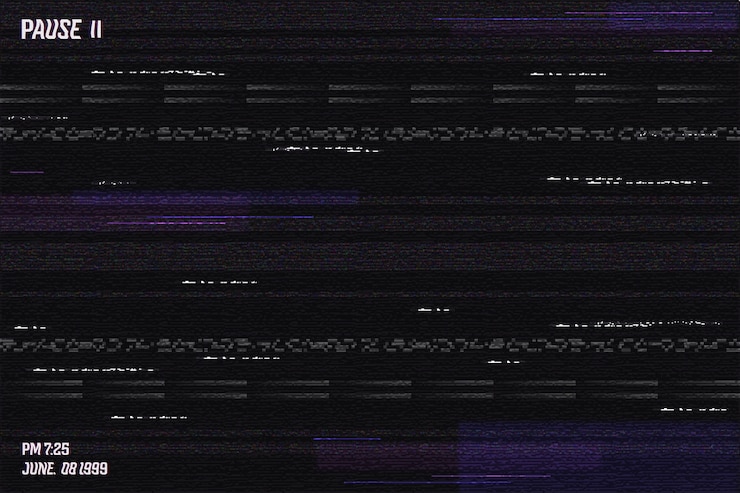Vecteur gratuit arrière-plan réaliste de l'effet vhs