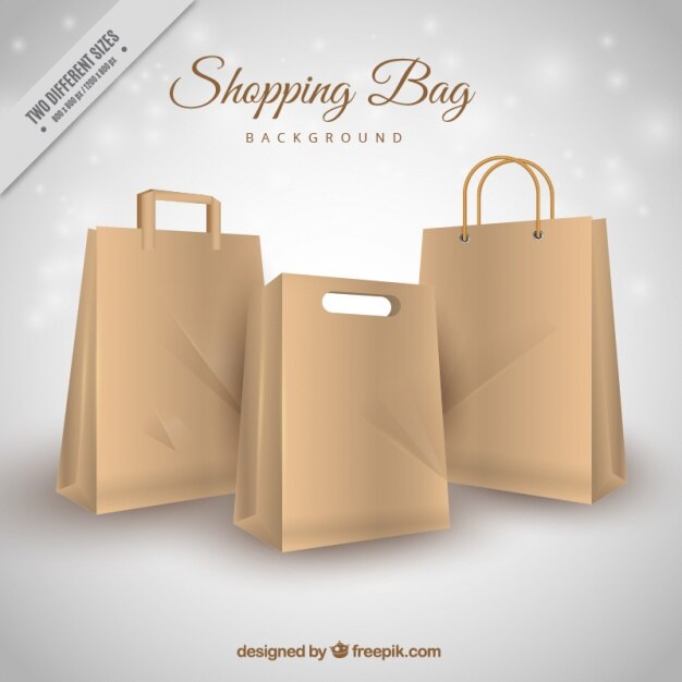 Arrière-plan de sacs en carton