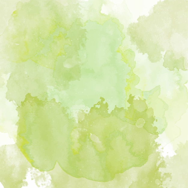 Vecteur gratuit arrière-plan avec une texture aquarelle verte