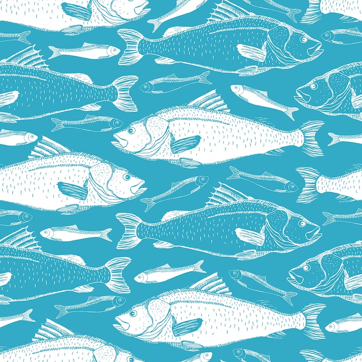 Arrière-plan transparent poisson