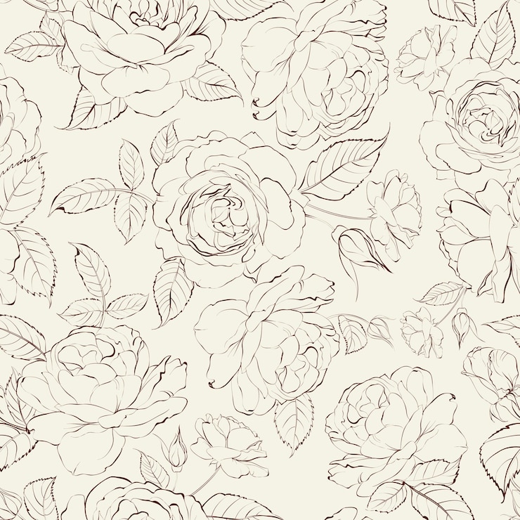 Vecteur gratuit arrière-plan transparent de roses illustration vectorielle