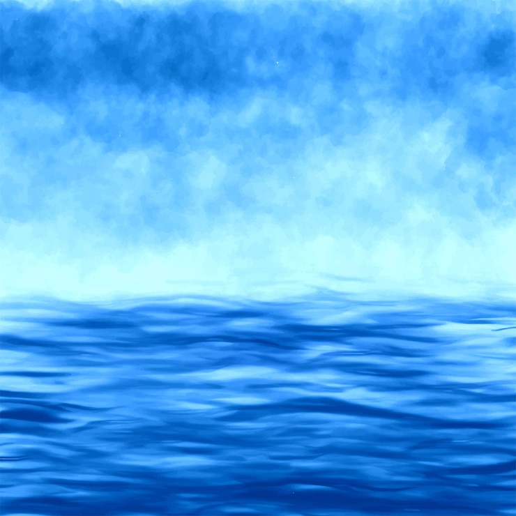 Vecteur gratuit arrière-plan des vagues bleues de l'océan