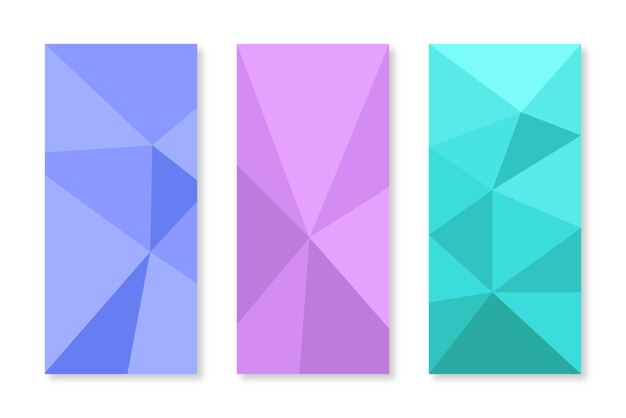 Arrière-plans géométriques mobiles