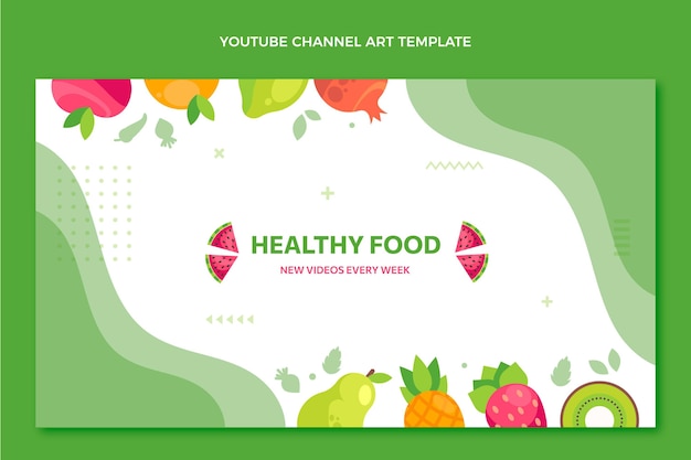 Art De La Chaîne Youtube Alimentaire Design Plat