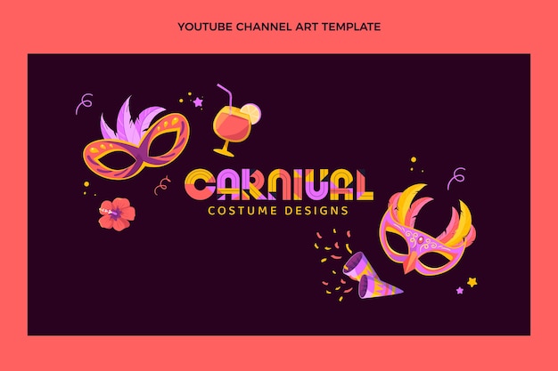 Art de la chaîne youtube du carnaval plat