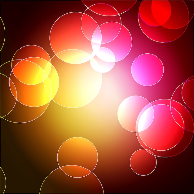 Art coloré multicolore de conception de bokeh
