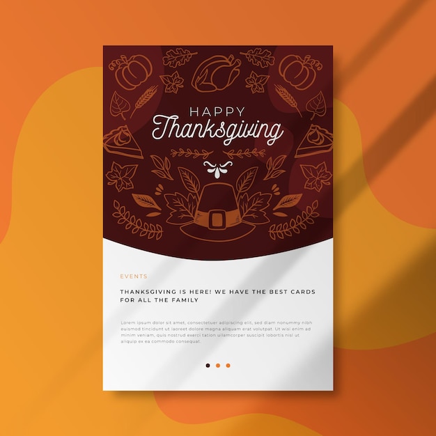 Vecteur gratuit article de blog de thanksgiving