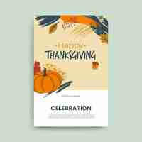 Vecteur gratuit article de blog de thanksgiving