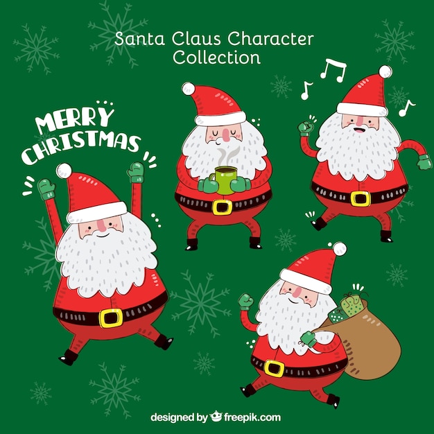 Assortiment De Fantastique Caractère Santa Claus