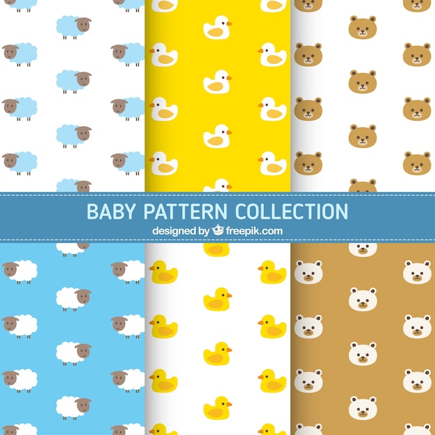 Assortiment De Modèles De Bébé Avec De Beaux Animaux