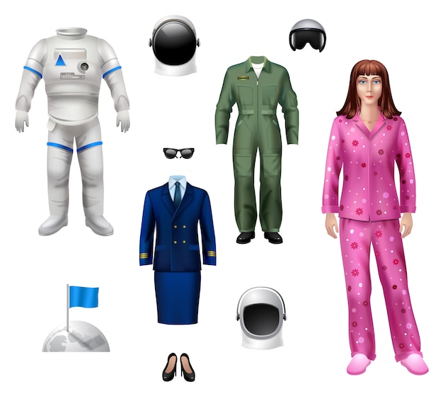 Astronaut Girl Pack Personnage