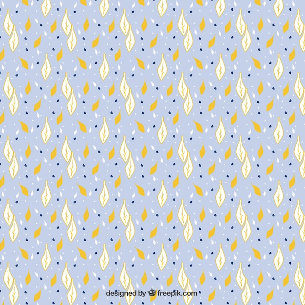 Vecteur gratuit autumn leaves pattern