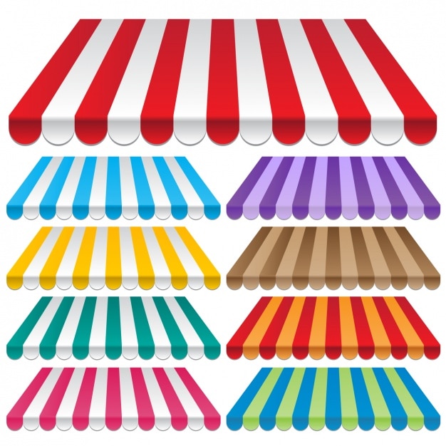 auvents de couleur