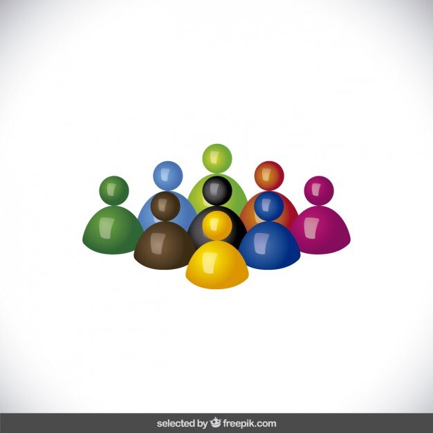 Vecteur gratuit avatars 3d colorés