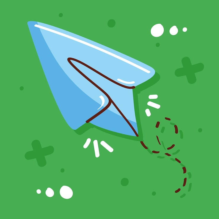 Vecteur gratuit l'avion en papier qui vole